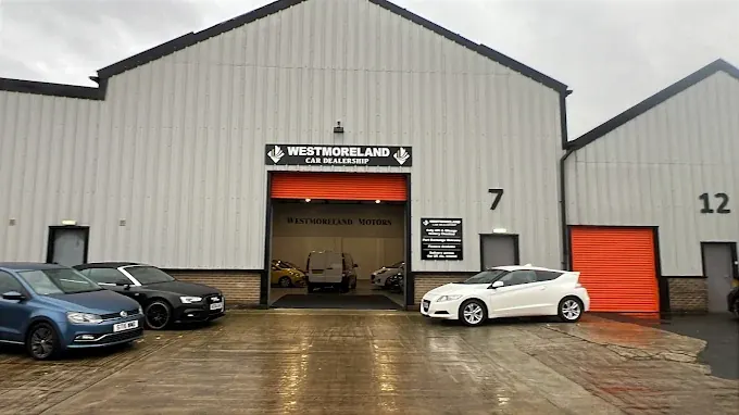 Front of Westmoreland Motors in Darlington